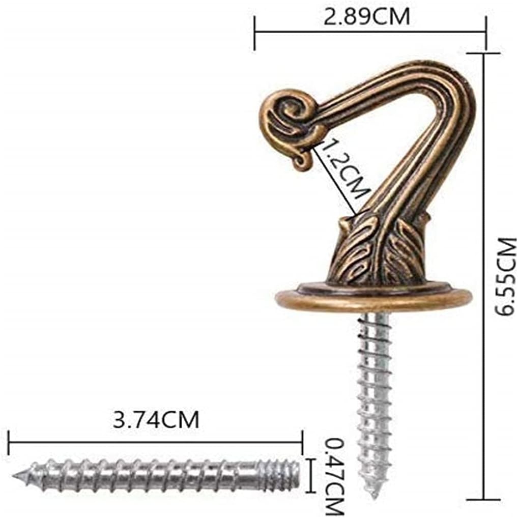 8 Sets Metal Ceiling Hooks, Heavy Duty Swag Hooks with Steel Screws/Bolts and Toggle Wings, Wall Hooks, Kitchen Hooks