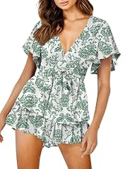 Floral Print- Green/White