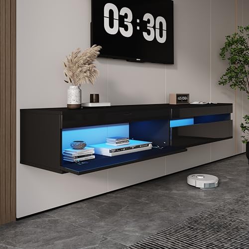 ANTISTA 71 inch Glossy Floating Stand