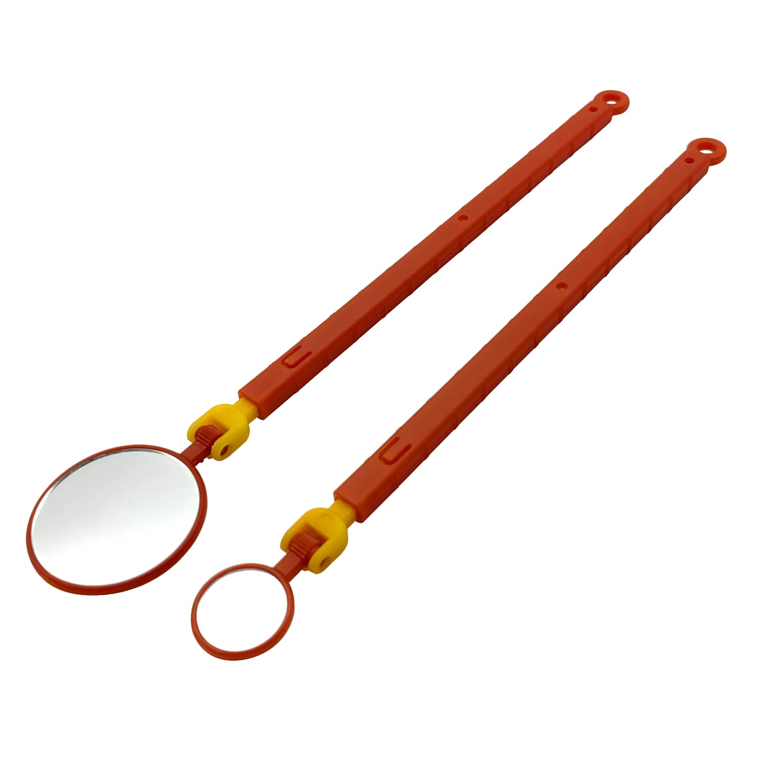 ZKTOOL Set di 2 Specchietti di Ispezione Isolati da 1000 V, Specchietti di Ispezione Telescopici per Veicoli Ibridi ed Elettrici, Specchio di Ispezione Rotante, 20MM e 40MM
