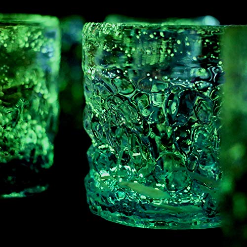 Ryukyu Glass Rock Glass Glow in the Dark Firefly Coral Water 8.5oz