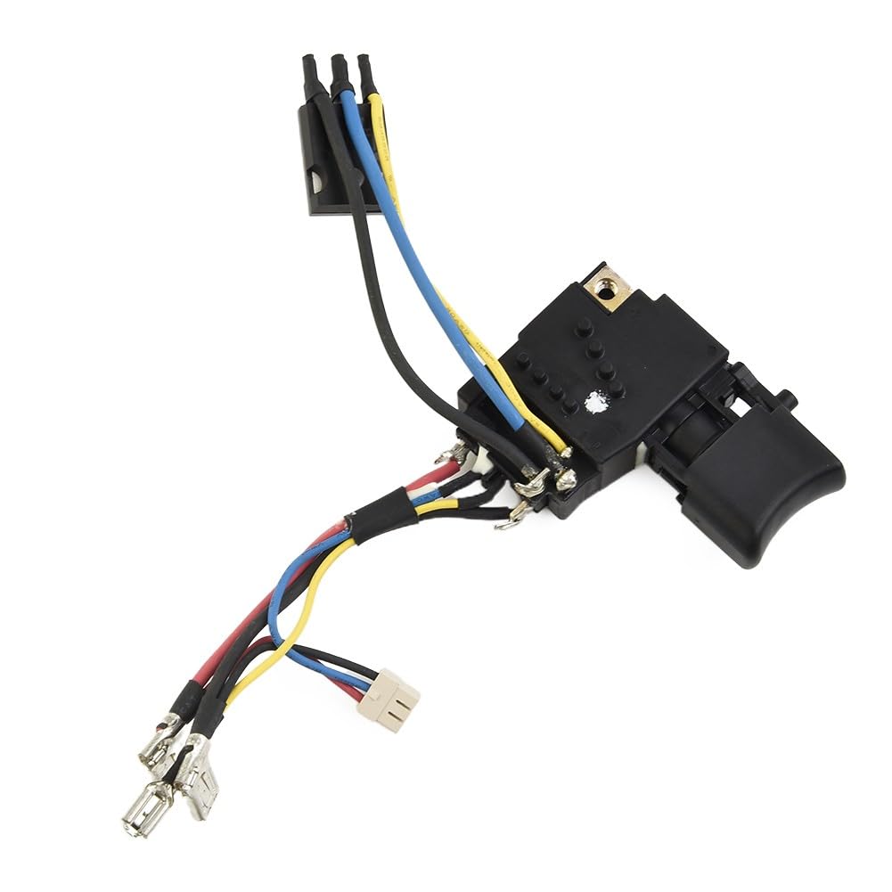 Interrupteur pour Makita 6507244, pièce d'outils électriques, compatible DHP458 DDF458 BHP458, métal ABS, facile à installer, réparation de perceuse