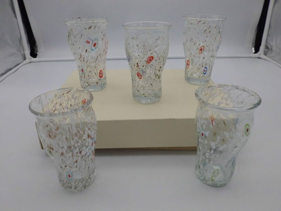 Amazon | 9107 浪漫ガラス 手づくり きららフリーカップ 5個