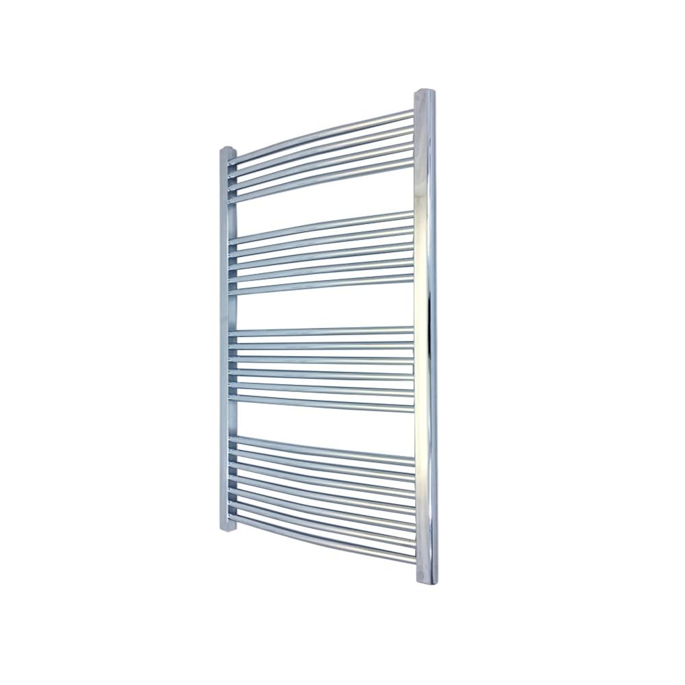Valve Kings Chrome Curved Ladder Towel Rail Radiators Central Heating Heater - 600 X 1200Mm…