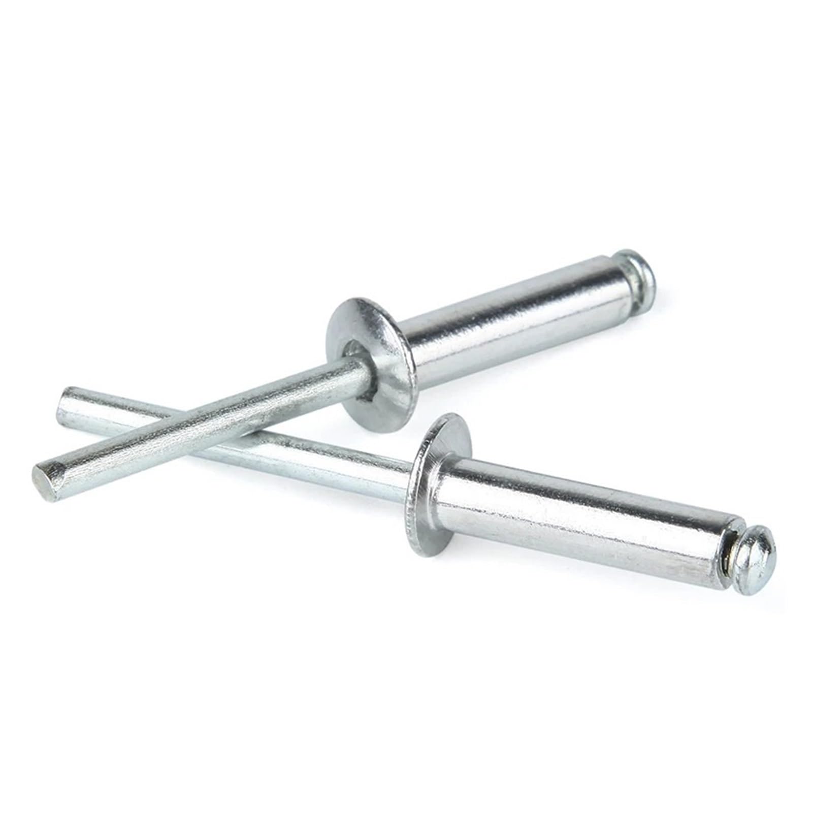 remaches ciegos, Remaches ciegos de aluminio, cabeza redonda, ancla tracción, cúpula, vástago acero, mandril escape M3 .2(4mm,M3.2 (50Pcs))