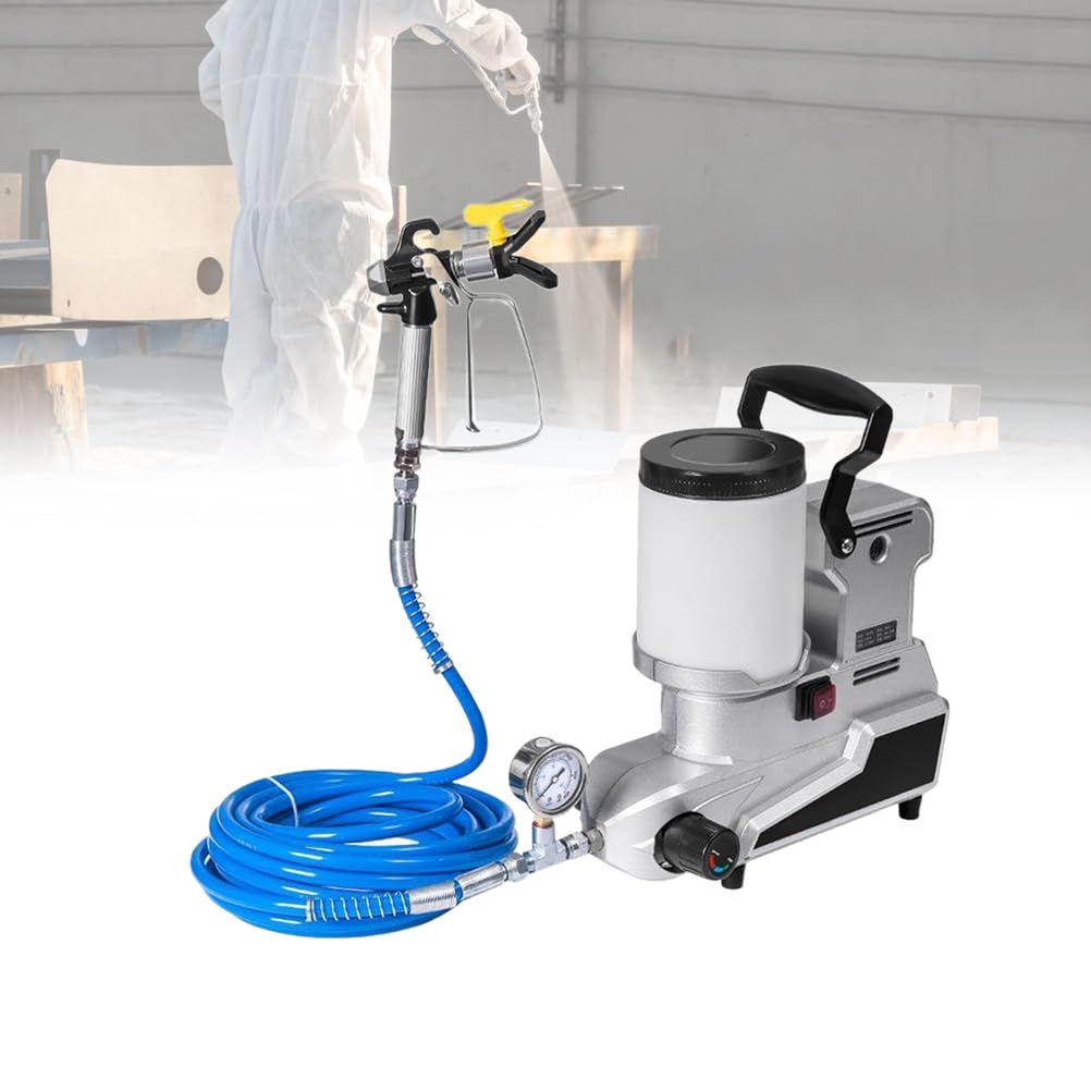 Spruzzatore di vernice airless ad alta pressione, 1600 W, 84 oz/min, spruzzatore elettrico industriale professionale, per interni domestici, esterni, mobili, recinzioni