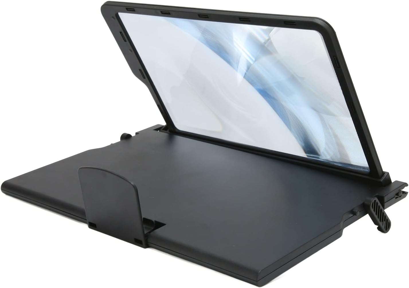3D HD Mobile Phone Screen Magnifier, Portable 12.5 Inch Pull Out Screen Enlarger for Movies and Gaming, with Anti Blue Light Protection for iPhone Android Phones (Black)