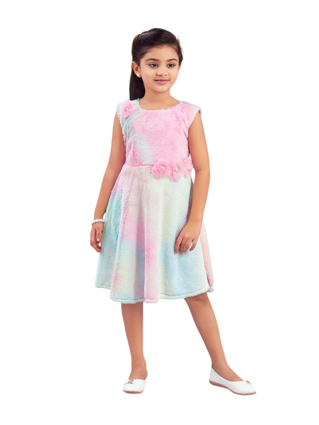 Aarika Girls Multi Colour Tie & Dye Winter Woolen Frock - Review, Price and Buying Guide