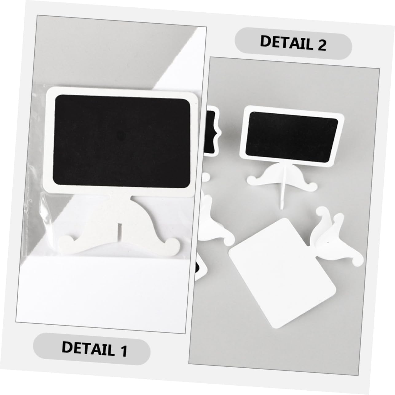 20pcs Small Chalkboard Blackboard Sign Wood Mini Writing Board