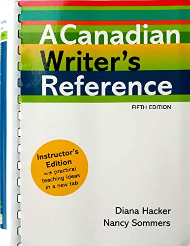 A Canadian Writer's Reference 1457602458 Book Cover