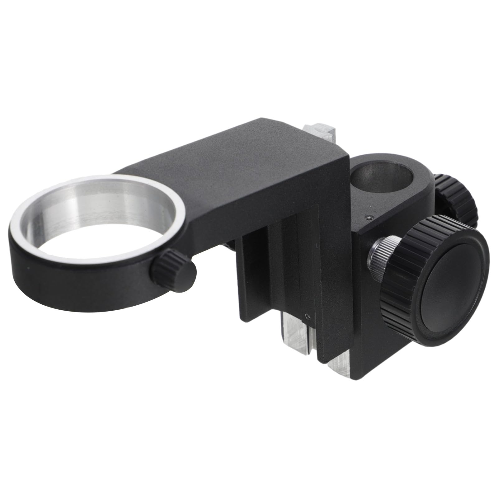 Soporte Compacto y Portátil de Enfoque de 50mm en Plástico para Microscopio Estructura de Ajuste Preciso Adecuado para Aplicaciones Industriales