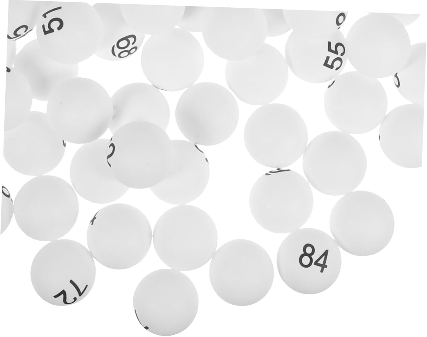 100Pcs PP Table Tennis Balls for Game Party Decoration White Pong Balls for Arts Entertainment and Lottery Draws