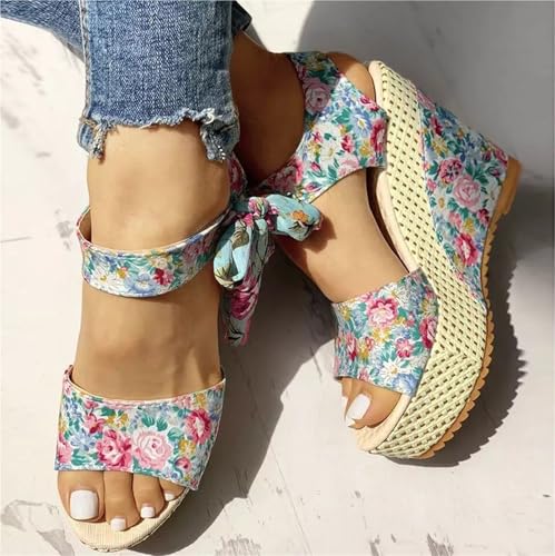 Lace Leisure Women Wedges Heeled Women Shoes Summer Sandals Party Platform High Heels Shoes Woman2