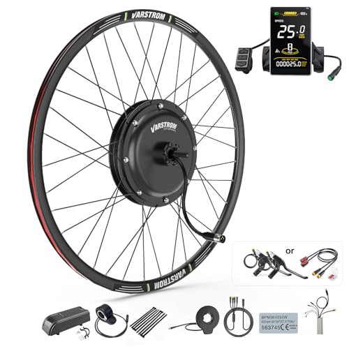 Varstrom 48V JYLT Versión Sport Kit Conversion a Bicicleta Electrica, Motor de Buje de Rueda Trasera 27,5