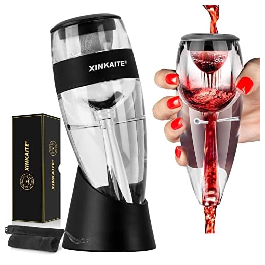 Wine Aerator, Wine Decanter, Wine Purifier Wine Aeration, Wine Aerator for Wine Bottle, Wine Aerator Pourer, Ideas Gifts for Wine Lover, Gifts for Men Women (Large Size 22.5X8.2X7.8cm)