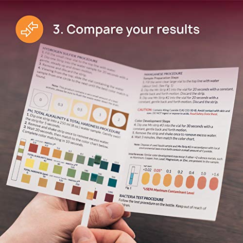 Well Water Test Kit For Drinking Water - Quick And Easy Home Water Testing Kit For Bacteria Nitrate Nitrite Ph Manganese & More | Made In The Usa In Line With Epa Limits [No Mailing Required] #TOP5