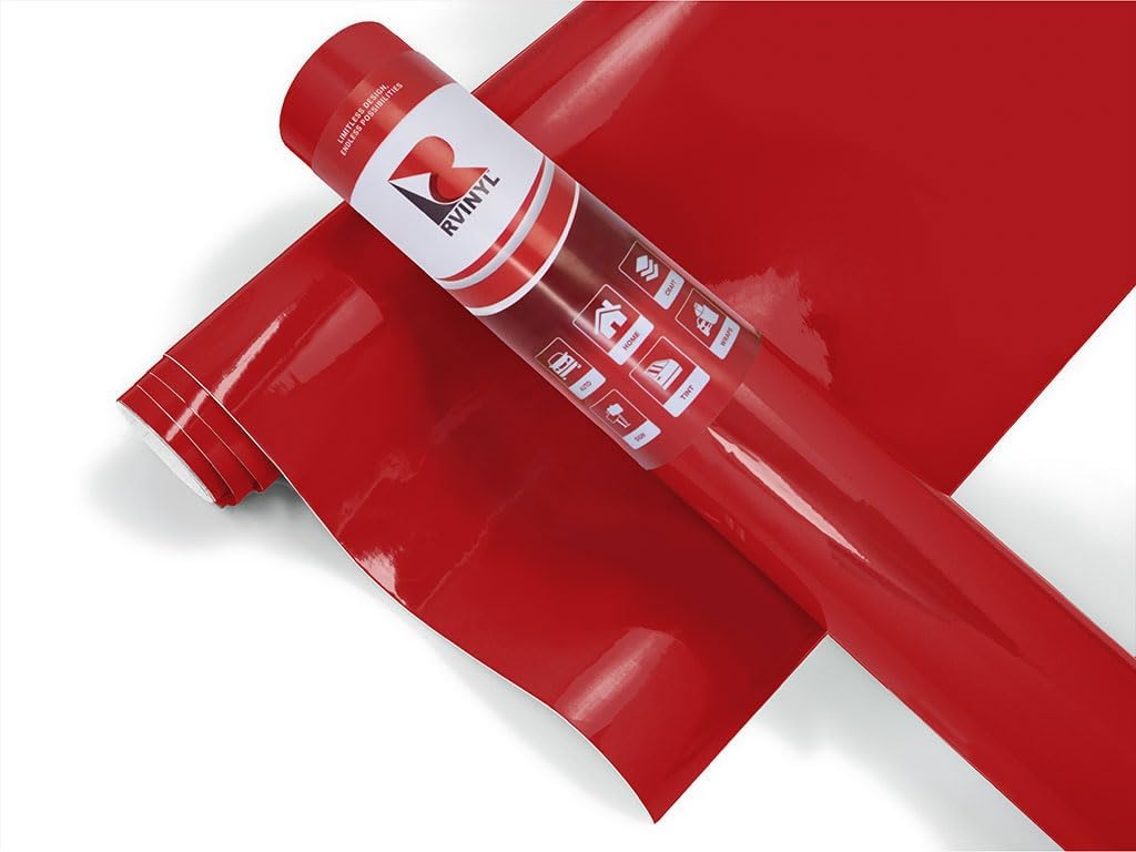 3M 2080 Series G13 Gloss Hot Rod Red - 5ft x 2ft - 10sq ft - Dual Cast Thick Vinyl Car Wrapping Film - Vehicle Sheet Roll