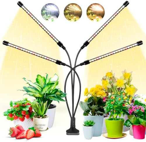 Wolezek Grow Lights for Indoor Plants, Full Spectrum 3500K, Clip on Design