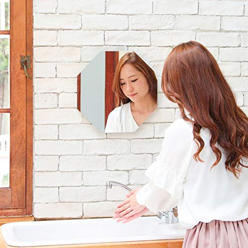 Amazon.co.jp: 鏡 八角 八角形 壁掛け 風水 ミラー 八角鏡 トイレ 玄関