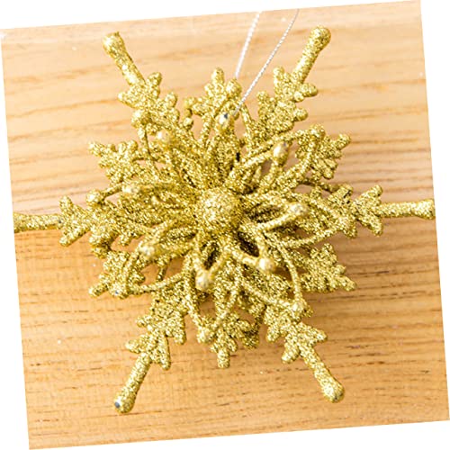 jojofuny 10 Pçs Enfeites Festa Enfeite Para Casa Janela Pendurada Renas Glitter Veados Flocos De Nev