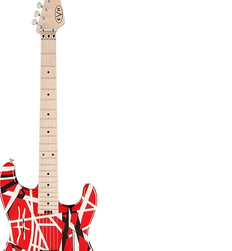 Amazon.com: EVH Striped Series - Red with Black Stripes : Musical