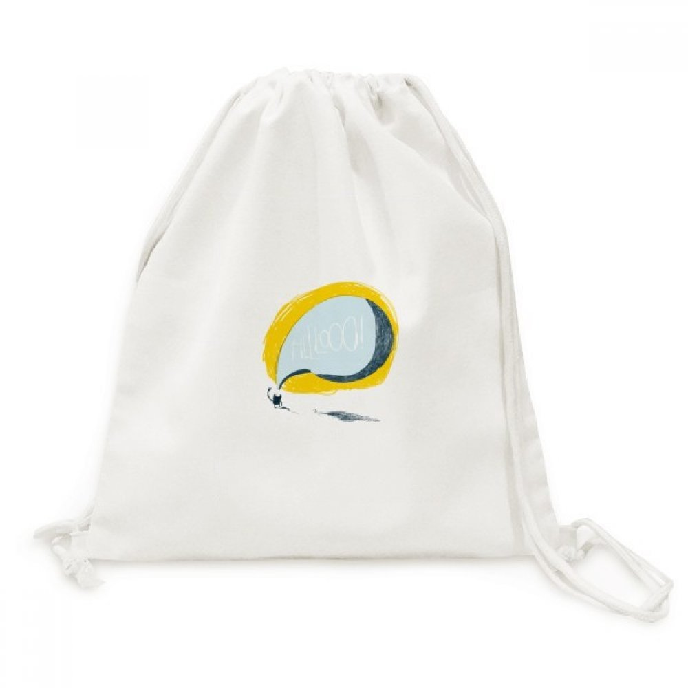 Sac cordon univers cat alien monster toile imprimée durable - 5