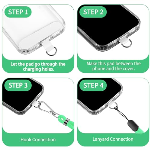 Cell Phone Lanyard 2 Pcs-1 Pcs 30"(Neck Strap×1)+8"(Wrist Strap×1) Black - Photo 87 sur 115