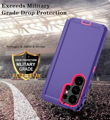 ONOLA Phone Case for Samsung Galaxy S26 Ultra Case with HD Screen Protector, Heavy Duty Shockproof & Dropproof 3-Layer Cover Phone Case for Galaxy S26 Ultra 6.9'',PurpleRoseRed by ONOLA - Used condition - Image 2