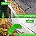 Gutter Cleaning Tool from Ground - Adjustable Gutter Cleaner Tools | No Ladder Needed Rain Gutter Gutter Cleaning Tool Easy Remove Leaves and Debris Under Gutter Hangers # (Green)