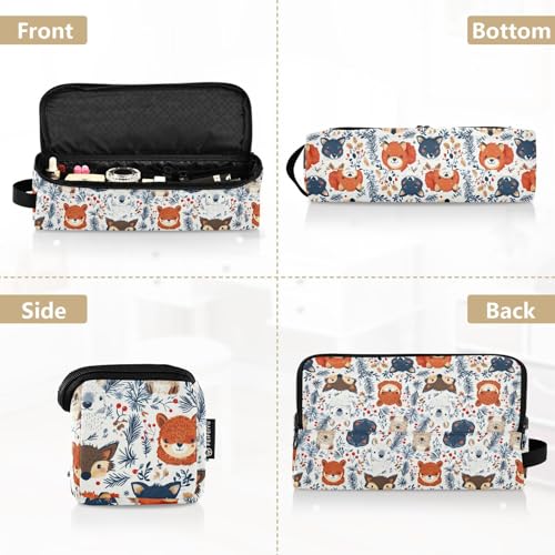 Bolsa de viaje para herramientas de cabello resistentes al calor con diseño navideño de mármol, para planchas, rizadores y accesorios de cuidado del cabello miniatura 5