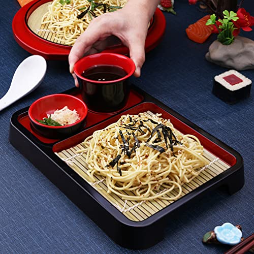Bandeja de frutas y platos cuadrados para sushi miniatura 3