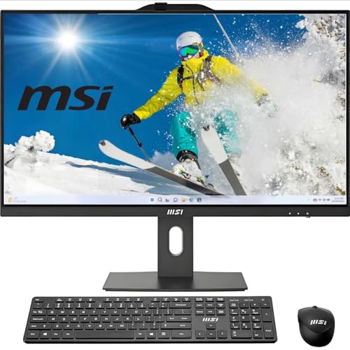 msi Touch Screen All-in-One Business Desktop, 14th Gen Intel Core 7-150U, 23.8’’ FHD Display with Dual External Monitor Support, Wireless KB&Mouse, Windows 11 (8GB RAM | 1.2TB Storage)