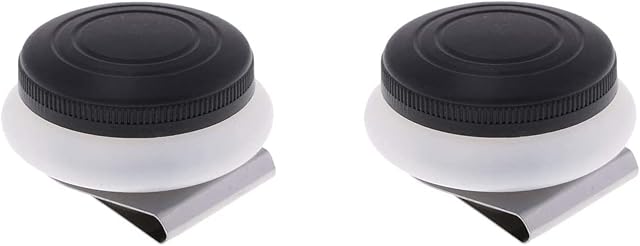 Artists Stainless Steel Single Dipper Palette Cup Clip Container Pot Paint Palette Clip With Leakproof Screw Cap (2 Pcs)