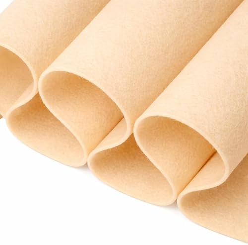 Miniatura 21 de FabricLA Tela de fieltro para manualidades, 18 x 18 pulgadas de ancho y 0.063 in de grosor, color burdeos, utiliza este fieltro suave