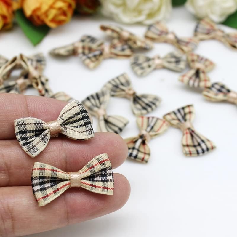 50PCS/lot DIY Small Satin Ribbon Bow tie Wedding Scrapbooking Embellishment Crafts Decoration 1.5cm*3cm(Mix Color)