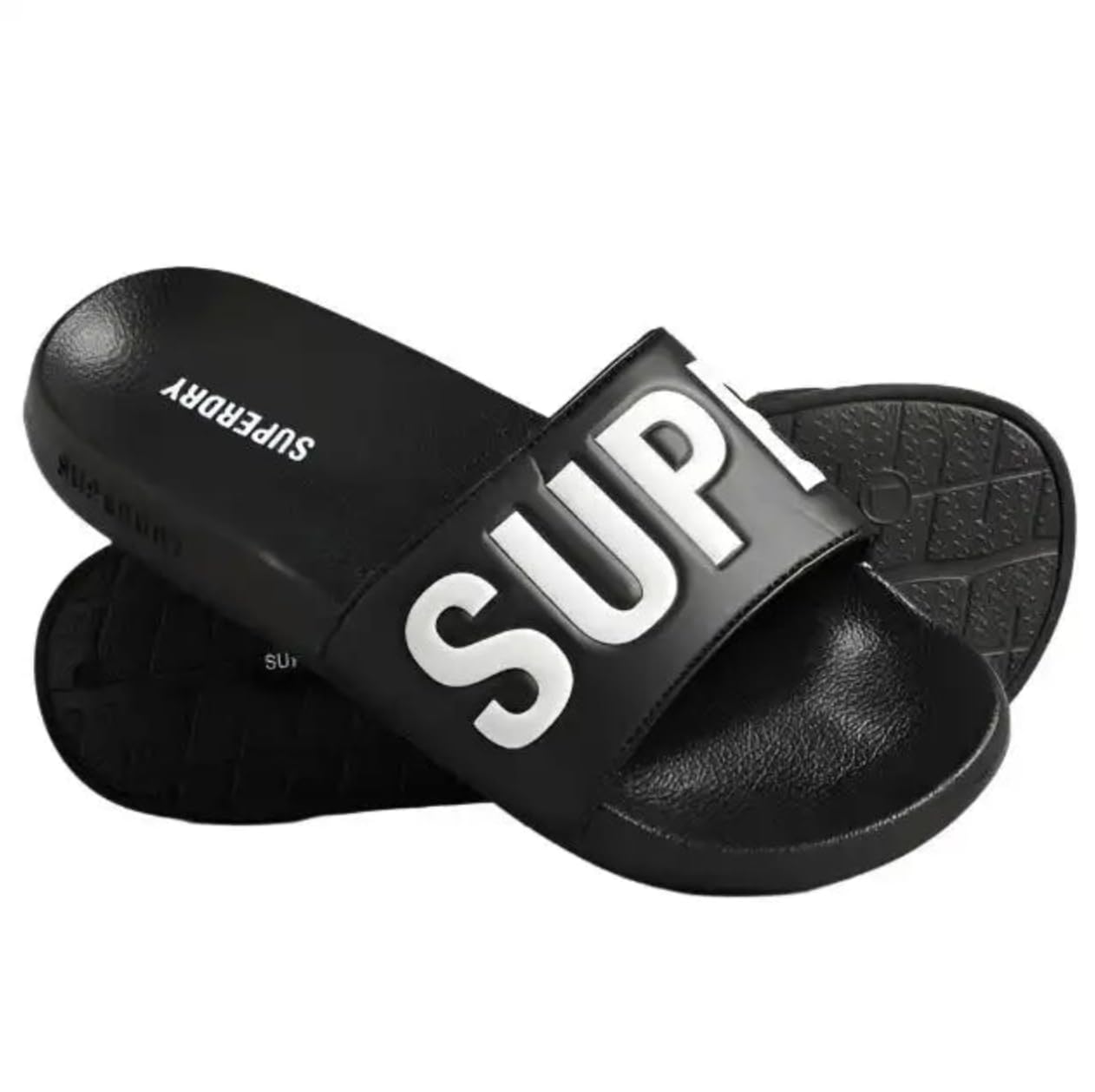 Superdry Boys Noir Children's Slides Core Graphic Slide