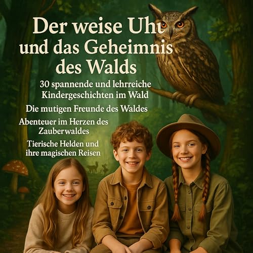 Der weise Uhu und das Geheimnis des Walds. 30 Spannende und lehrreiche Kindergeschichten im Wald. Die mutigen Freunde des Waldes. Abenteuer im Herzen des Zauberwaldes. cover art