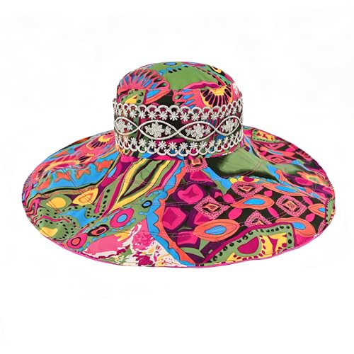 Sombrero reversible de verano para mujer con visera grande miniatura 7