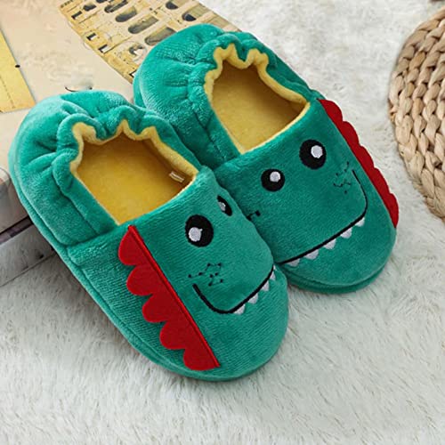 de Dinossauro Crianças Antiderrapantes de Animal Felpudo para Uso Interno Quentes de Casa, 17,5 cm