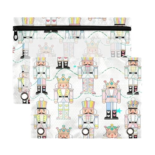 Kit organizador de carpetas con ventana transparente, dibujos animados, soldados, 3 carpetas de anillas de gran capacidad, 3 organizadores de oficina, clase escolar, 2 unidades