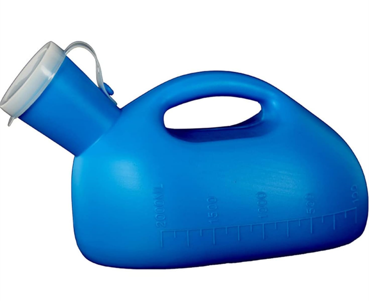 GuAiMeng 尿瓶 排尿器 男性用2000ml尿瓶 こぼれない 尿器 尿収集器大容量 介護用尿器 家庭用トイレポータブル小便器男性用尿ファンネル高齢者用のポー漏れ防止排尿器 緊急用 採尿器ト男性の緊急おしっこトイレ病院/自宅/キャンプ/車/旅行用 (ブルー)