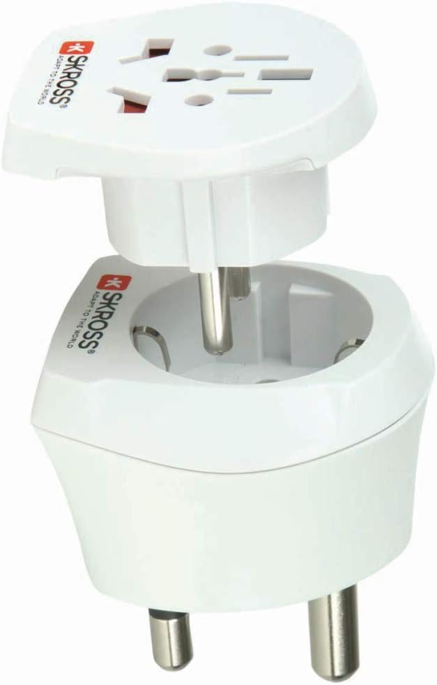 SKROSS Combo World to South Africa Travel Adapter, Universal Adapter for 2- & 3-Pole Devices from 220+ Destinations - Image 3