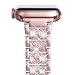 WINGLE 38mm 40mm 41mm 42mm(Series 11 10) Compatible with Apple Watch Straps, Women Bling Diamond Rhinestone Bracelet Replacement Band for Apple Watch Strap SE Series 11 10 9 8 7 6 5 4 3 2 1,Pink