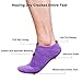 Codream Men's Moisturizing Gel Socks Men's Feet Care Ultimate Treatment for Dry Cracked Rough Skin on Feet with Spa Quality Botanical Gel Set of 2 Pairs Black and Purple Small