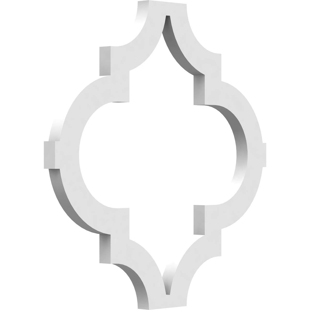 Ekena Millwork 7 3/8"W x 7 3/8"H x 3/8"T Extra Small Marrakesh Decorative Fretwork Wall Panels in Architectural Grade PVC