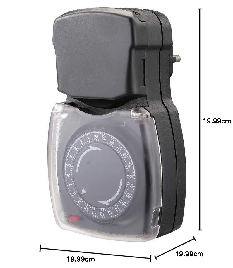CHACON 54008 Mechanical Outdoor Timer with dimensions