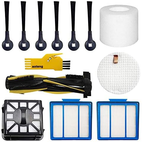 aoteng Accessories Kit for Shark IQ R101AE (RV1001AE) IQ R101 (RV1001) AV911S EZ AV1010AE IQ Robot Vacuum Cleaner Replacement Parts Pack of Main Brush, Filters, Side Brushes Cover