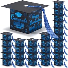 COTOPHER 36 Pack Mini Graduation Cap Gift Boxes with Tassel, Class of 2026 Graduation Candy Boxes Centerpieces for Tables Party Decorations, Small Treat Chocolate Box Graduate Favors Supplies