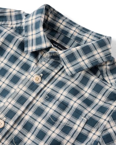 Image of The Children's Place Baby Boys' and Toddler Poplin Short Sleeve Button Down Shirt
