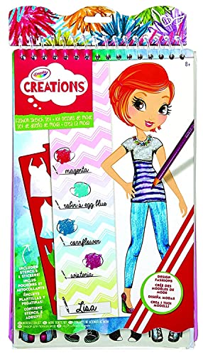 Crayola Creations, Album Da Colorare Crea La Moda, Attività Creativa E Regalo Per Bambine, Età 8+, Multicolore, 04-0476